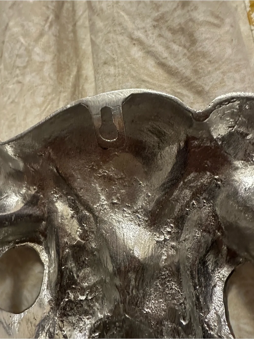 Ashland metallic Western Theme Steer skull wall art Shiny Silver Finish